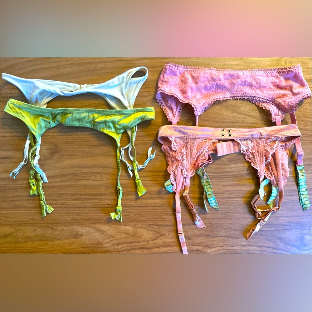 Vintage garter belts